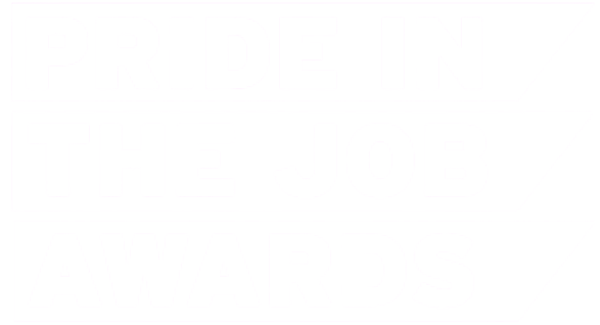 Pride in the job awards logo.